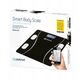 PLATINET WAGA BATHROOM SMART BODY SCALE 180KG 26X26CM WITH APP BLUETOOTH BLACK 46021