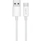 LogiLink USB-A - USB-C 1.0m w nylonowym oplocie biały