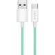 LogiLink USB-A - USB-C 0.5m w nylonowym oplocie zielony