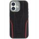 Case Audi R8 Genuine Leather MagSafe for iPhone 17 black-red