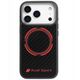 Case Audi RSQ Carbon Fiber Sport Red Circle MagSafe for iPhone 17 Pro black