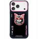 Etui Nimmy Glasses Cool Cat MagSafe do iPhone 17 czarno różowy