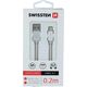 Kabel USB Swissten USB-A - USB-C 0.2 m Czerwony (71521106)