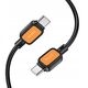 Kabel USB C do USB C Hoco 3A 60W 1 m X108 czarny