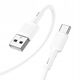 Kabel USB A do USB C Hoco 3A 1 m X83 biały