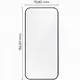 Szkło hartowane z ramką do łatwej aplikacji Bizon Glass Aplikator do Apple iPhone 17 Air [2 PACK]