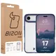 Etui Bizon Case Angelo do Apple iPhone 17 Air półprzezroczyste z granatową ramką