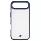 Etui Bizon Case Angelo do Apple iPhone 17 Air półprzezroczyste z granatową ramką