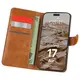 Etui z klapką Bizon Case Pocket do Apple iPhone 17 Air brązowe