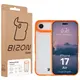 Etui Bizon Case Angelo do Apple iPhone 17 Air półprzezroczyste z pomarańczową ramką
