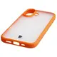 Etui Bizon Case Angelo do Apple iPhone 17 półprzezroczyste z pomarańczową ramką