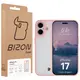 Etui Bizon Case Angelo do Apple iPhone 17 półprzezroczyste z jasnoróżową ramką