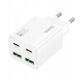 Ładowarka sieciowa do telefonu Hoco 2 x USB C + 2 x USB A QC3.0 PD 3A 30W N56 biała