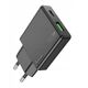Ładowarka sieciowa do telefonu Hoco Slim USB A + USB C QC3.0 PD 3A 20W N38 czarna