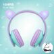 PowerLocus P2 Kids Headphones purple/turquoise with Ears