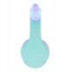 PowerLocus P2 Kids Headphones purple/turquoise with Ears