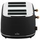 Witt Premium Wood four-slice toaster, black