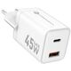 Ładowarka sieciowa do telefonu Forcell F-Energy Mini GaN III USB C + USB A PD QC4.0 45W VT-36 biała