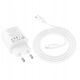 Ładowarka sieciowa do telefonu Hoco 2 x USB C + 2 x USB A QC3.0 PD 3A 30W + kabel USB C do Lightning N56 biała