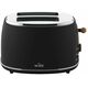 Witt Premium Wood toaster, black