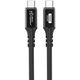 Microconnect USB3.2CC025 kabel USB USB 3.2 Gen 2x2 0,25 m USB C Czarny