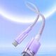 BASEUS kabel Typ C do Typ C PD 6A 100W Explorer P10319703511-01 / CB000043 1 m fioletowy