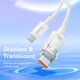 BASEUS kabel Typ C do Typ C Explorer Power Delivery 100W 2m biały P10319703221-01 / CB000043