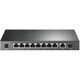 TP-LINK 10 prievadų Gigabit PoE+ jungiklis 8 Gigabit PoE+ prievadai, 1 Gigabit RJ45 prievadai ir 1 Gigabit SFP lizdai 802.3at/af 63W PoE galia