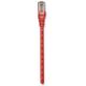 Patchcord Cat6 UTP 0,3m 100% CU czerwony