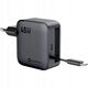 Ładowarka sieciowa do telefonu Forcell F-Energy GaN USB C + zwijany kabel USB C PD QC4.0 3A 45W VT-R5 szara