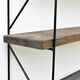 Επιτοίχιο ράφι Kalune Design Wall Shelf 792, 55 cm, σκούρο καφέ/μαύρο