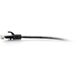C2G 25ft (7.6m) Cat6a Snagless Unshielded (UTP) Slim Ethernet Network Patch Cable - Black - Patch-Kabel - RJ-45 (M) zu RJ-45 (M) - 7.6 m - 4.8 mm - UTP - CAT 6a - geformt, ohne Haken - Schwarz