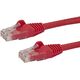 StarTech.com 0,5m Cat6 Snagless RJ45 Ethernet Netzwerkkabel - Rot - 50cm Cat 6 UTP Kabel - Netzwerkkabel - RJ-45 (M) zu RJ-45 (M) - 50 cm - UTP - CAT 6 - geformt, ohne Haken, verseilt - Rot