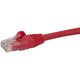 StarTech.com 0,5m Cat6 Snagless RJ45 Ethernet Netzwerkkabel - Rot - 50cm Cat 6 UTP Kabel - Netzwerkkabel - RJ-45 (M) zu RJ-45 (M) - 50 cm - UTP - CAT 6 - geformt, ohne Haken, verseilt - Rot