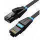 Płaski kabel sieciowy UTP CAT6 Vention IBJBF RJ45 Ethernet 1000Mbps 1m czarny