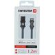 Swissten MFI Textile Fast Charge 3A Lightning Data and Charging Cable 1.2m