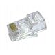 Wtyk telefon. RJ45 8P 8C(drut)przelotowy CAT.5E