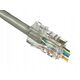 Wtyk telefon. RJ45 8P 8C(drut)przelotowy CAT.5E