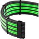 CableMod CableMod C-Series PRO ModMesh 12VHPWR Cable Kit for Corsair RM, RMi, RMx (Black Label) - black/light green