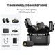 maono Wave T1 Mini (USB-C &amp| Lightning + Charge Case) Black (Juodi) Belaidžiai Mikrofonai