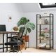 Regał do salonu rustykalny brąz loft 5 półek na książki nowoczesny