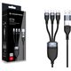 Conceptronic ETTA06B15C kabel USB USB 2.0 1,5 m USB A/USB C 3 x USB C Czarny