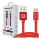 Swissten Textile Quick Charge Universal Micro USB Data and Charging Cable 3m