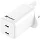 AC Charger Dual USB-C PD65W UK