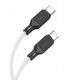 Kabel USB C do USB C Hoco 3A 60W 1 m X90 biały