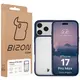 Etui Bizon Case Angelo do Apple iPhone 17 Pro Max półprzezroczyste z granatową ramką