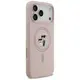 Etui Karl Lagerfeld Silicone Karl&Choupette Ring MagSafe do Apple iPhone 17 Pro Max różowy