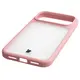 Etui Bizon Case Angelo do Apple iPhone 17 Pro Max półprzezroczyste z jasnoróżową ramką
