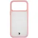 Etui Bizon Case Angelo do Apple iPhone 17 Pro Max półprzezroczyste z jasnoróżową ramką