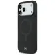 Etui Mercedes Plain Smooth Leather MagSafe do Apple iPhone 17 Pro Max czarny
